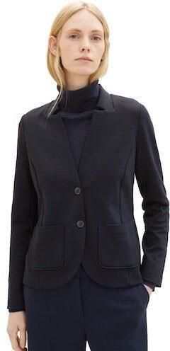 Tom Tailor Sweatblazer Ottoman met opgestikte zakken en structuur - Foto 6