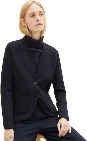 Tom Tailor Sweatblazer Ottoman met opgestikte zakken en structuur - Foto 3