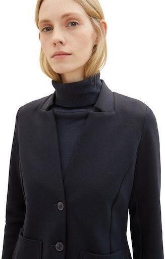 Tom Tailor Sweatblazer Ottoman met opgestikte zakken en structuur - Foto 2