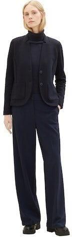 Tom Tailor Sweatblazer Ottoman met opgestikte zakken en structuur - Foto 5