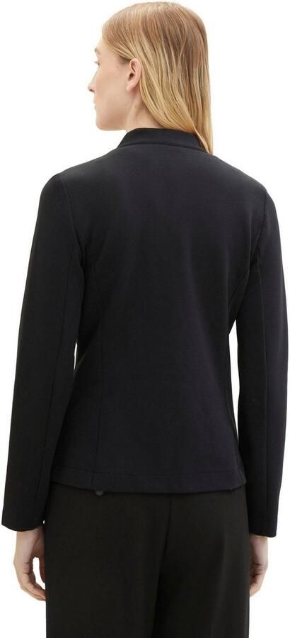 Tom Tailor Sweatblazer Ottoman met opgestikte zakken en structuur - Foto 3