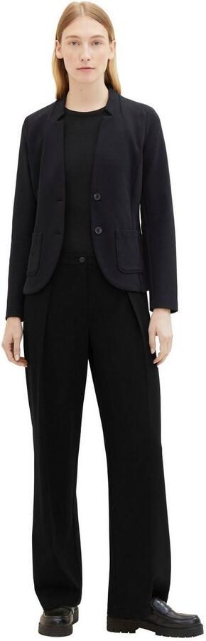 Tom Tailor Sweatblazer Ottoman met opgestikte zakken en structuur - Foto 5