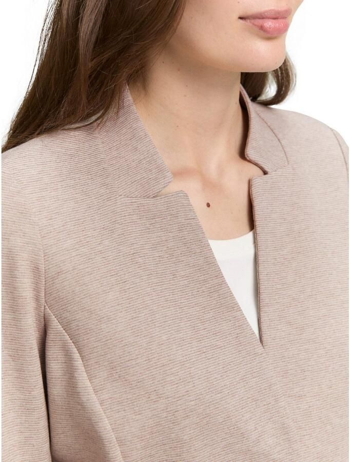 Tom Tailor Sweatblazer Ottoman met opgestikte zakken en structuur