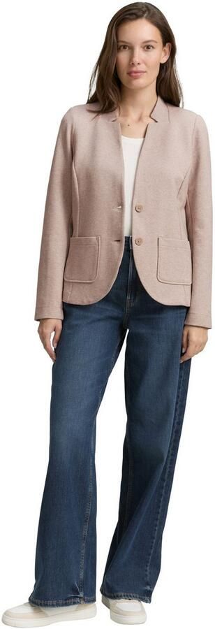 Tom Tailor Sweatblazer Ottoman met opgestikte zakken en structuur - Foto 9