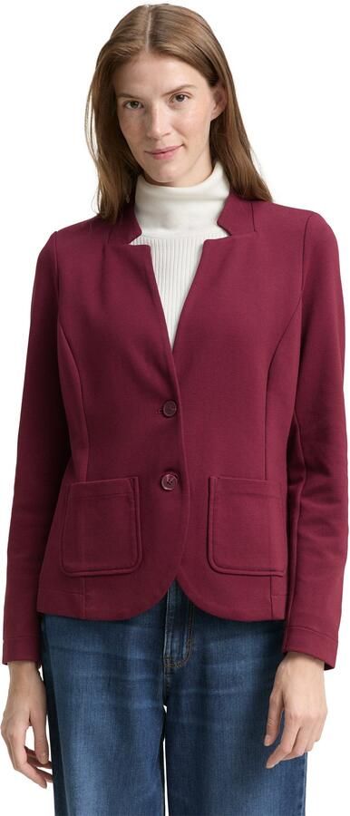 Tom Tailor Sweatblazer Ottoman met opgestikte zakken en structuur - Foto 10