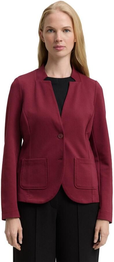 Tom Tailor Sweatblazer Ottoman met opgestikte zakken en structuur - Foto 9