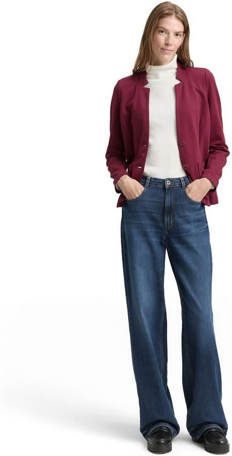 Tom Tailor Sweatblazer Ottoman met opgestikte zakken en structuur - Foto 6