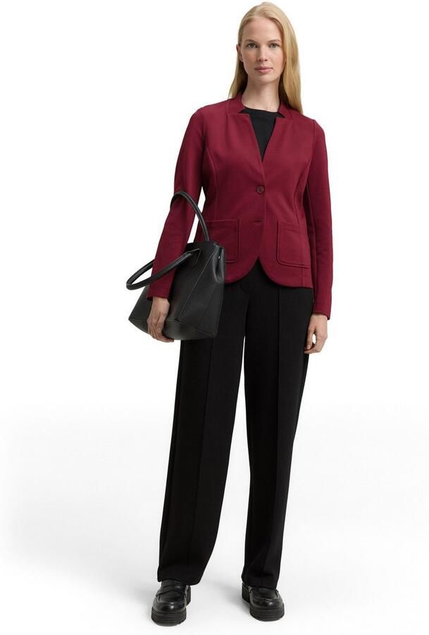 Tom Tailor Sweatblazer Ottoman met opgestikte zakken en structuur - Foto 5