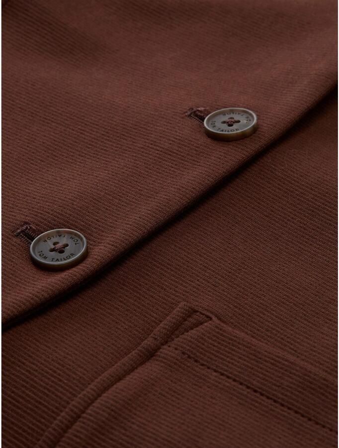 Tom Tailor Sweatblazer Otto met opgestikte zakken en structuur