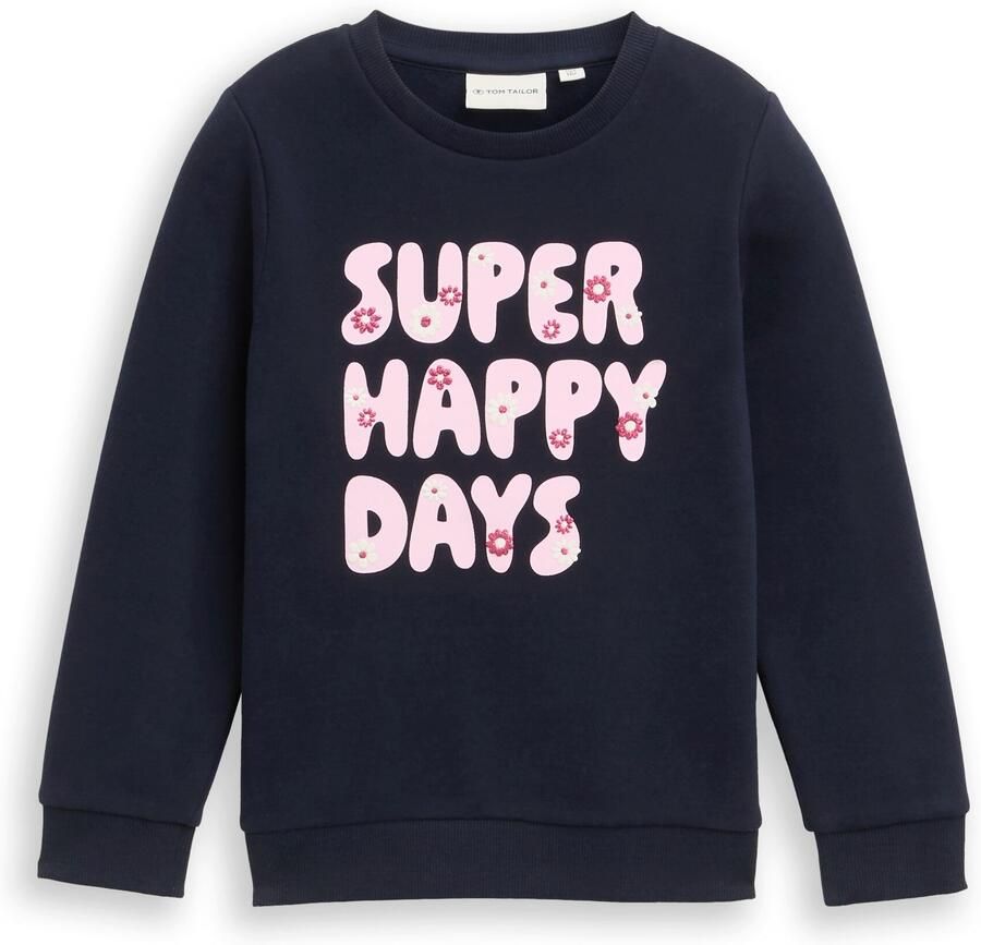 Tom Tailor Sweater met frontprint voor meisjes - Foto 2