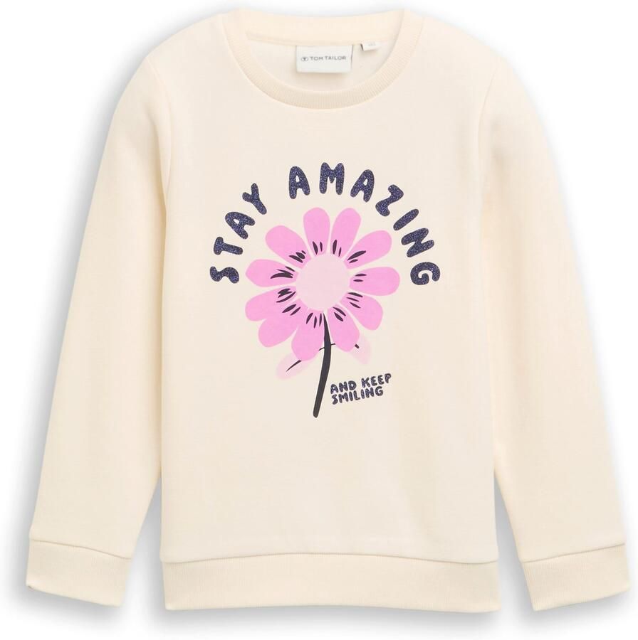 Tom Tailor Sweater met frontprint voor meisjes - Foto 3