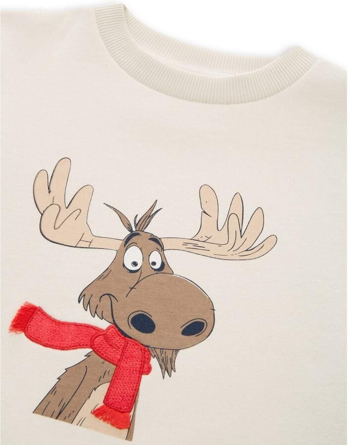Tom Tailor Sweater met print en gebreide details voor kids