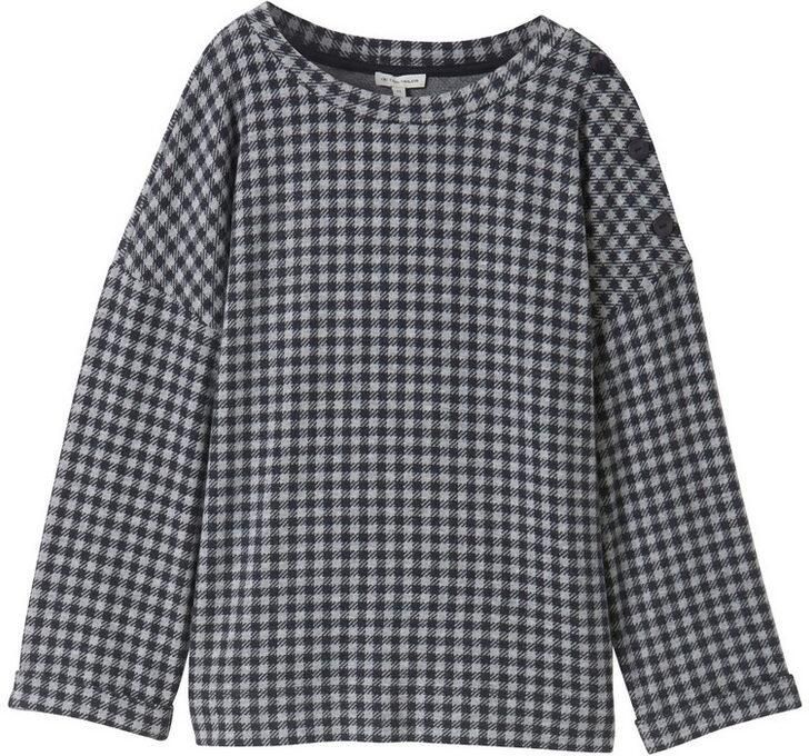 Tom Tailor Regular fit swetshirt met 3 4-mouwen en knoopdetail - Foto 2