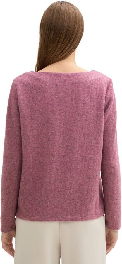 Tom Tailor Regular fit sweatshirt van onderhoudsarme polyestervezels - Foto 3