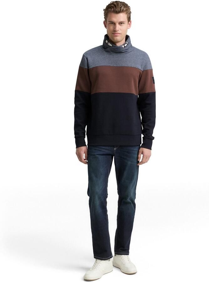 Tom Tailor Sweatshirt met geborduurd logo - Foto 3
