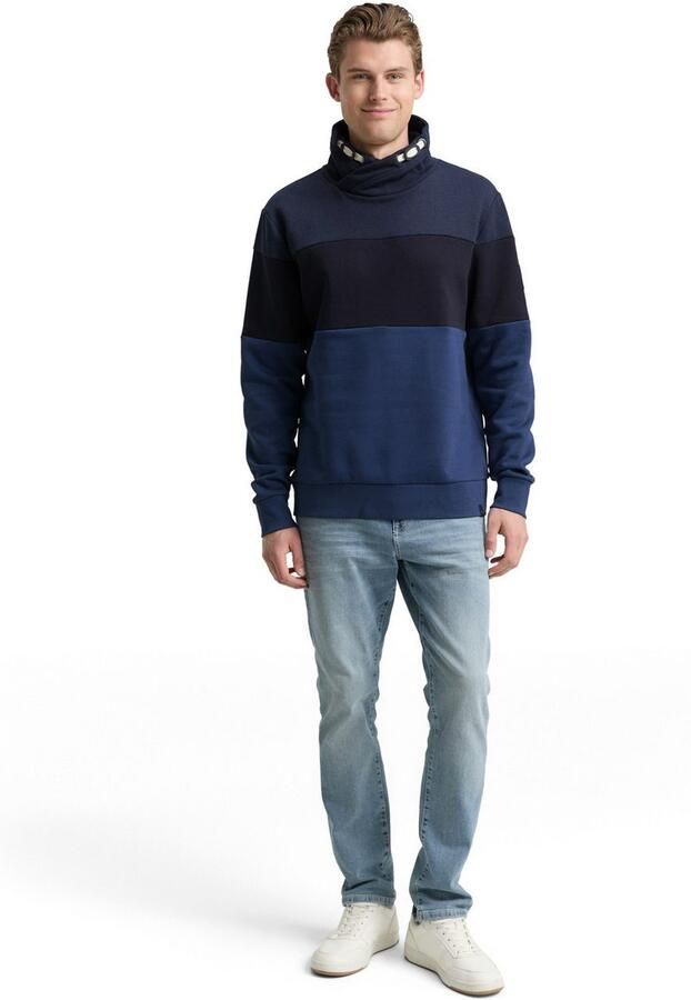 Tom Tailor Sweatshirt met geborduurd logo - Foto 3