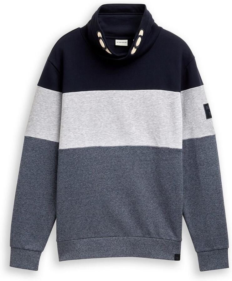 Tom Tailor Sweatshirt met geborduurd logo