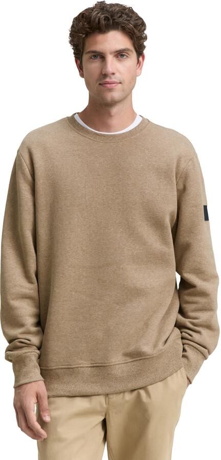 Tom Tailor Sweatshirt met logo borduursel op de arm - Foto 6