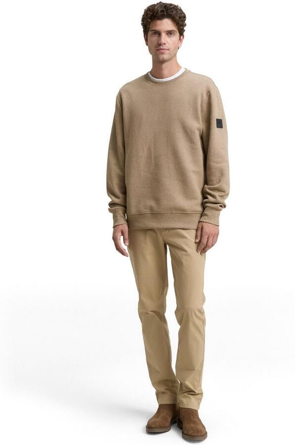 Tom Tailor Sweatshirt met logo borduursel op de arm - Foto 4