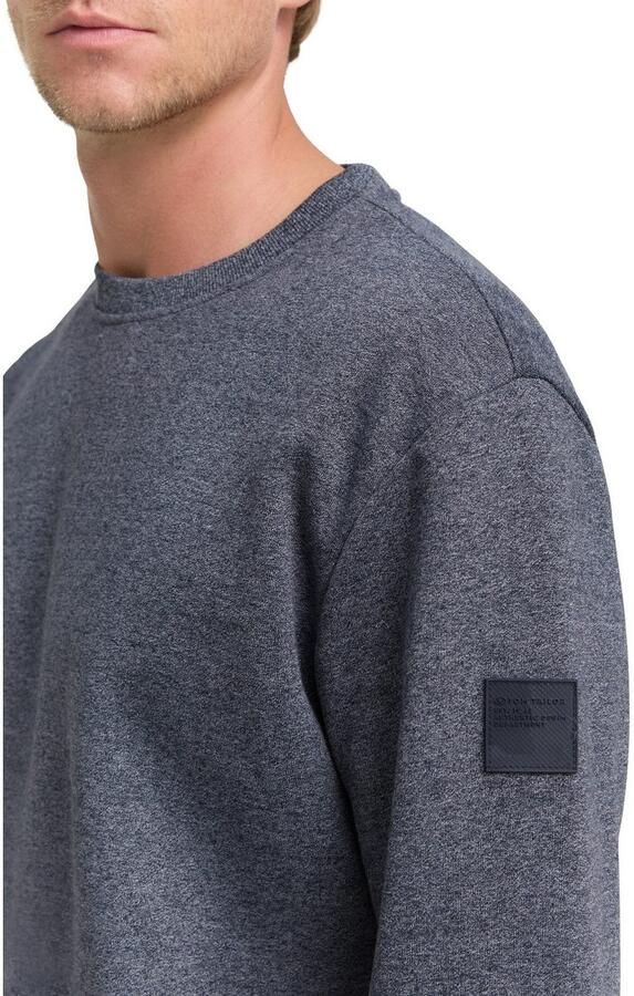 Tom Tailor Sweatshirt met logo borduursel op de arm - Foto 6
