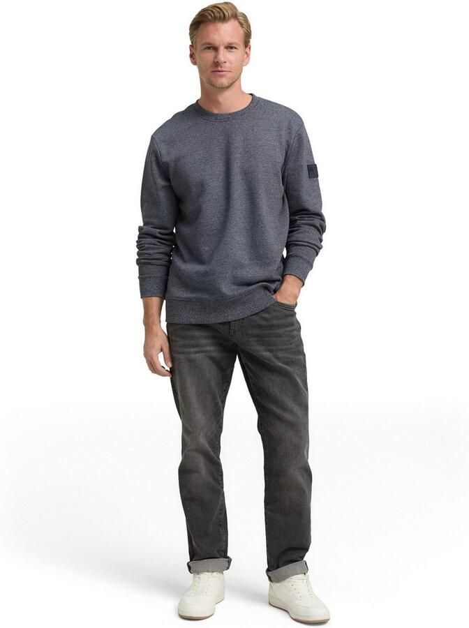 Tom Tailor Sweatshirt met logo borduursel op de arm - Foto 3