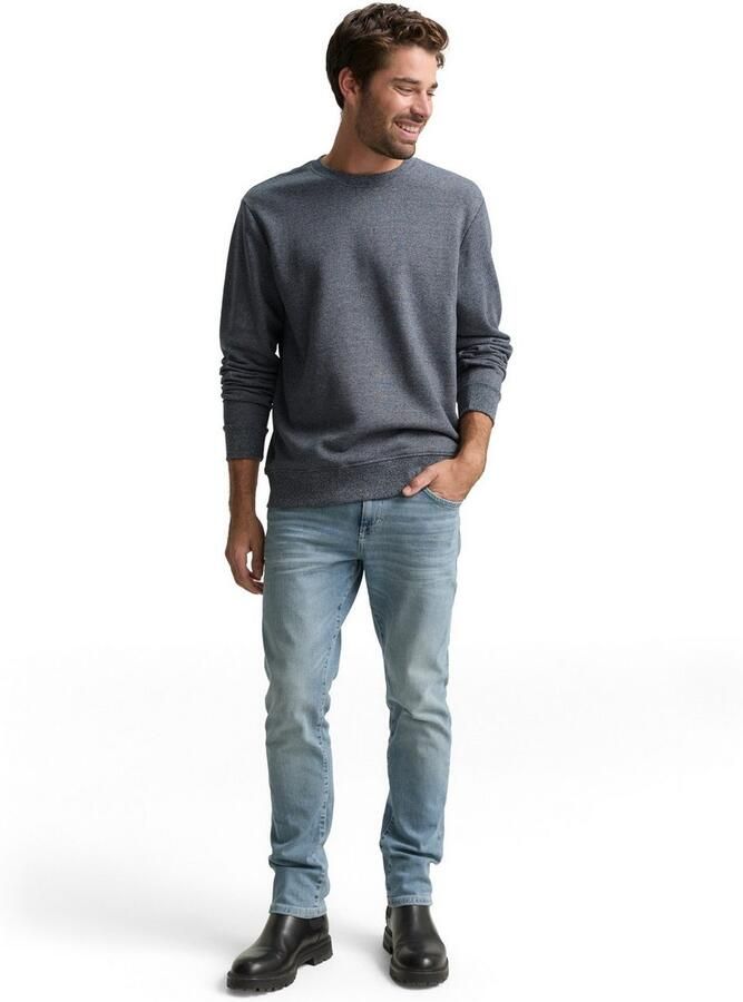 Tom Tailor Sweatshirt met logo borduursel op de arm - Foto 4