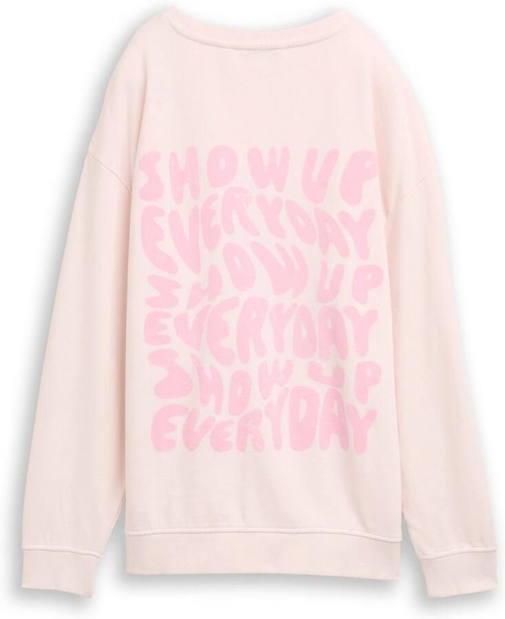 Tom Tailor Sweatshirt met print op de achterkant - Foto 2