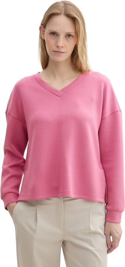 Tom Tailor Sweatshirt Scuba met v-hals - Foto 6