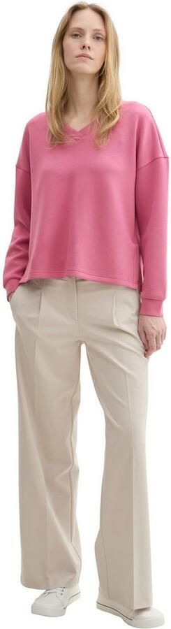 Tom Tailor Sweatshirt Scuba met v-hals - Foto 5