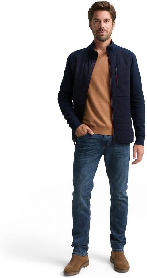 Tom Tailor Sweatvest met geborduurd logo - Foto 6