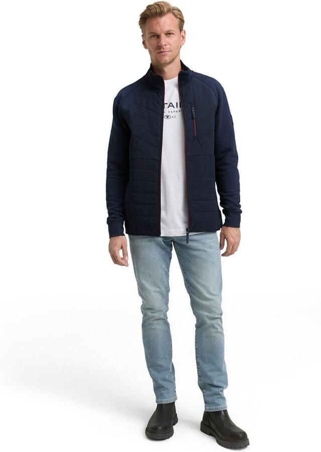 Tom Tailor Sweatvest met geborduurd logo - Foto 4