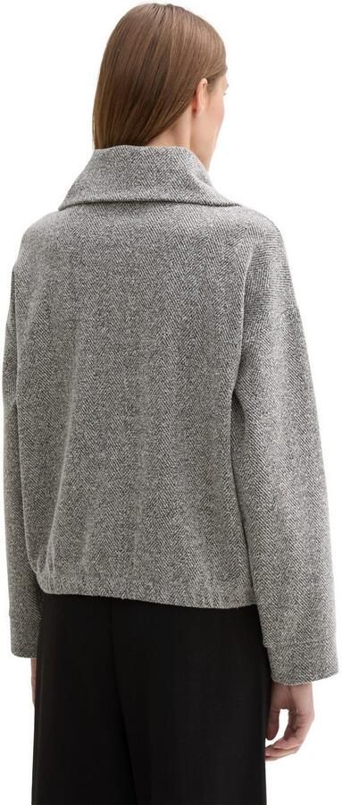 Tom Tailor Sweatvest met grote opstaande kraag - Foto 3