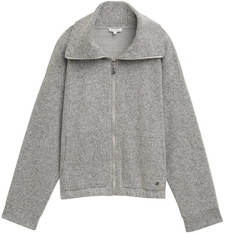 Tom Tailor Sweatvest met grote opstaande kraag - Foto 2