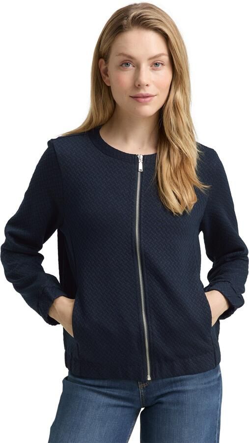 Tom Tailor Sweatvest met structuur - Foto 6