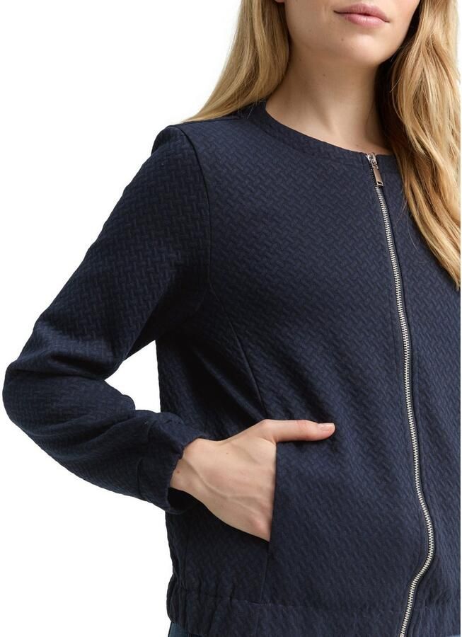 Tom Tailor Sweatvest met structuur - Foto 4