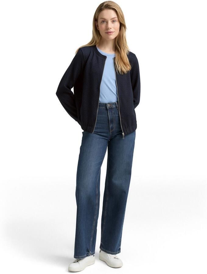 Tom Tailor Sweatvest met structuur - Foto 3