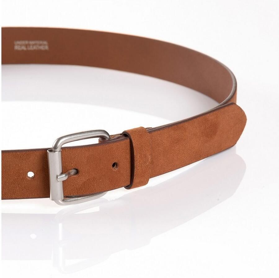Tom Tailor Leren riem TTDDOLLY 3 cm brede damesriem veloursleder-optiek denim-look