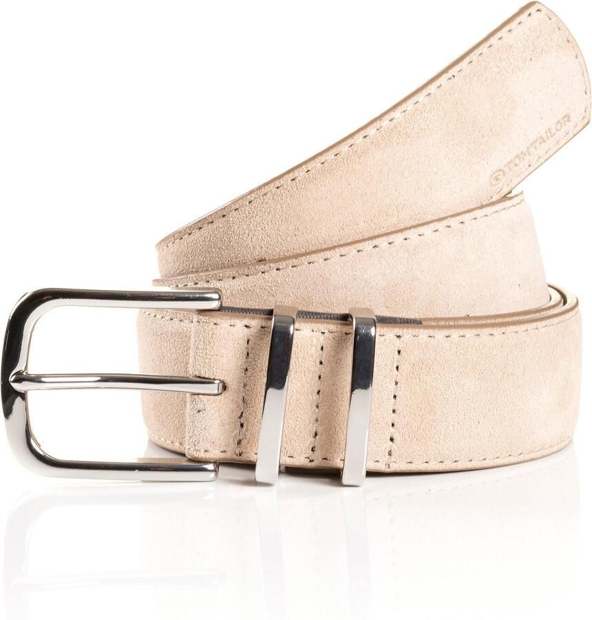 Tom Tailor Synthetische riem TTMILLIE Suède met sierstiksels – 3 5 cm breed