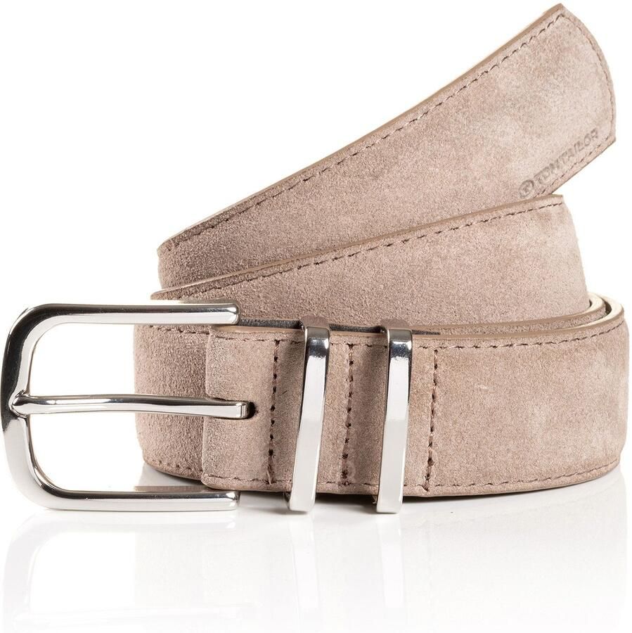 Tom Tailor Synthetische riem TTMILLIE Suède met sierstiksels – 3 5 cm breed