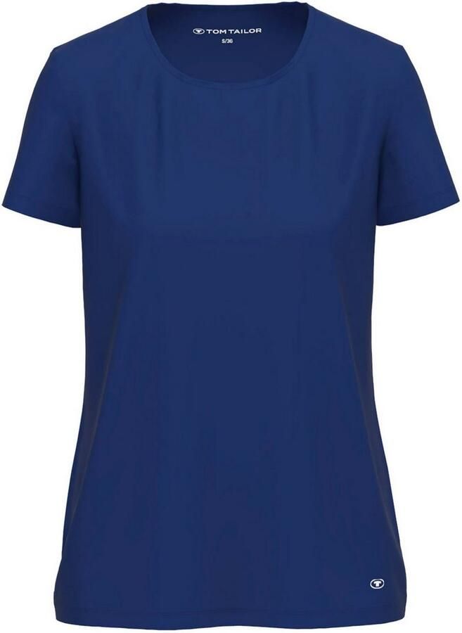 Tom Tailor T-shirt Florence los basic korte mouw elastisch comfortabel zacht viscosemix - Foto 3