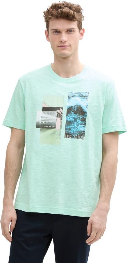 Tom Tailor T-shirt met frontprint - Foto 6