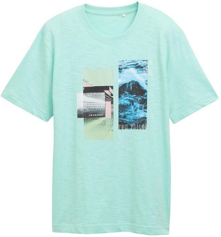 Tom Tailor T-shirt met frontprint - Foto 3