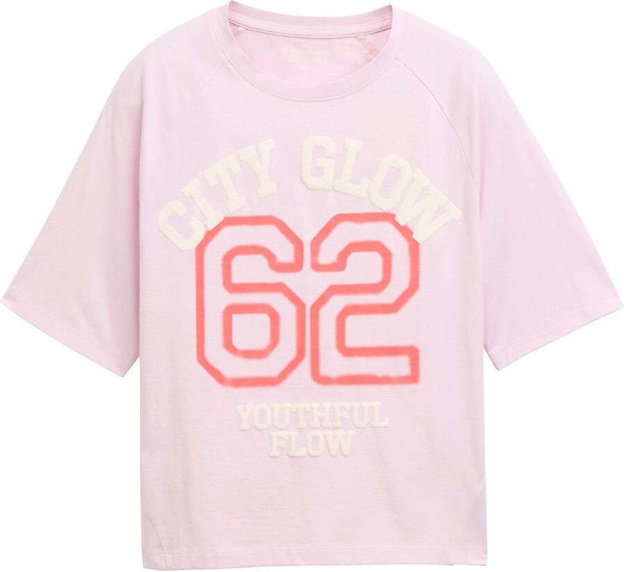 Tom Tailor T-shirt met frontprint - Foto 3