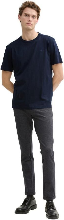 Tom Tailor Regular fit T-shirt van puur katoen met rubberen logoprint - Foto 4