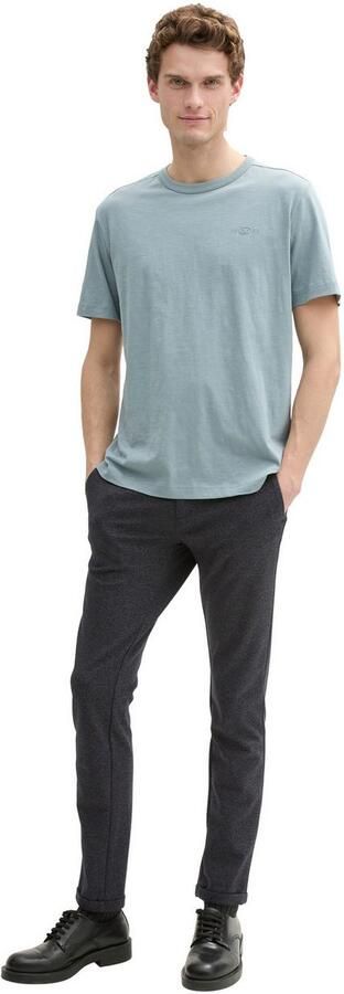 Tom Tailor Regular fit T-shirt van puur katoen met rubberen logoprint - Foto 4