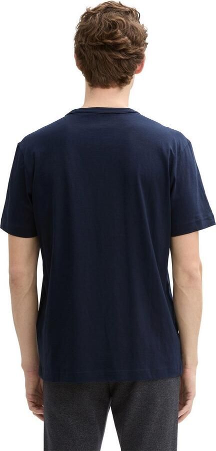 Tom Tailor Regular fit T-shirt van puur katoen met rubberen logoprint - Foto 2