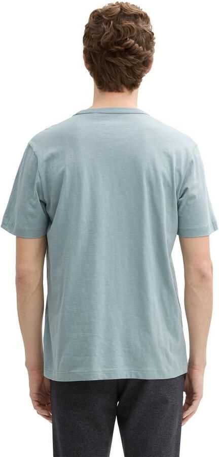 Tom Tailor Regular fit T-shirt van puur katoen met rubberen logoprint - Foto 3