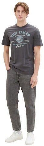 Tom Tailor Regular fit T-shirt van puur katoen met labelprint - Foto 5