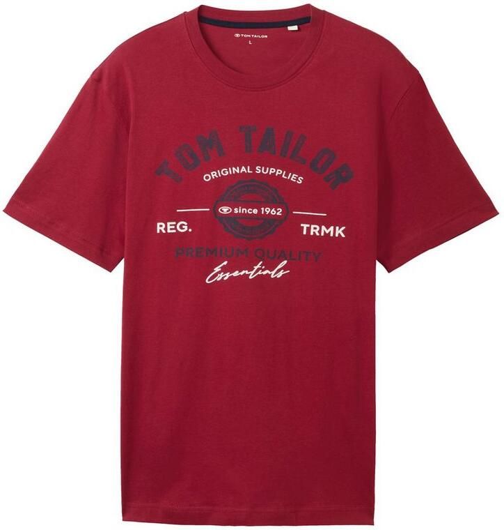 Tom Tailor T-shirt met grote logo-frontprint - Foto 3