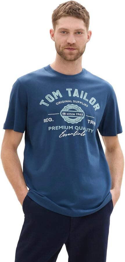Tom Tailor T-shirt met grote logo-frontprint - Foto 6